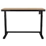 thumbnail of Elektrisch verstelbaar bureau / thuiswerkplek - 120x60 cm - Whitewash eiken - Zwart