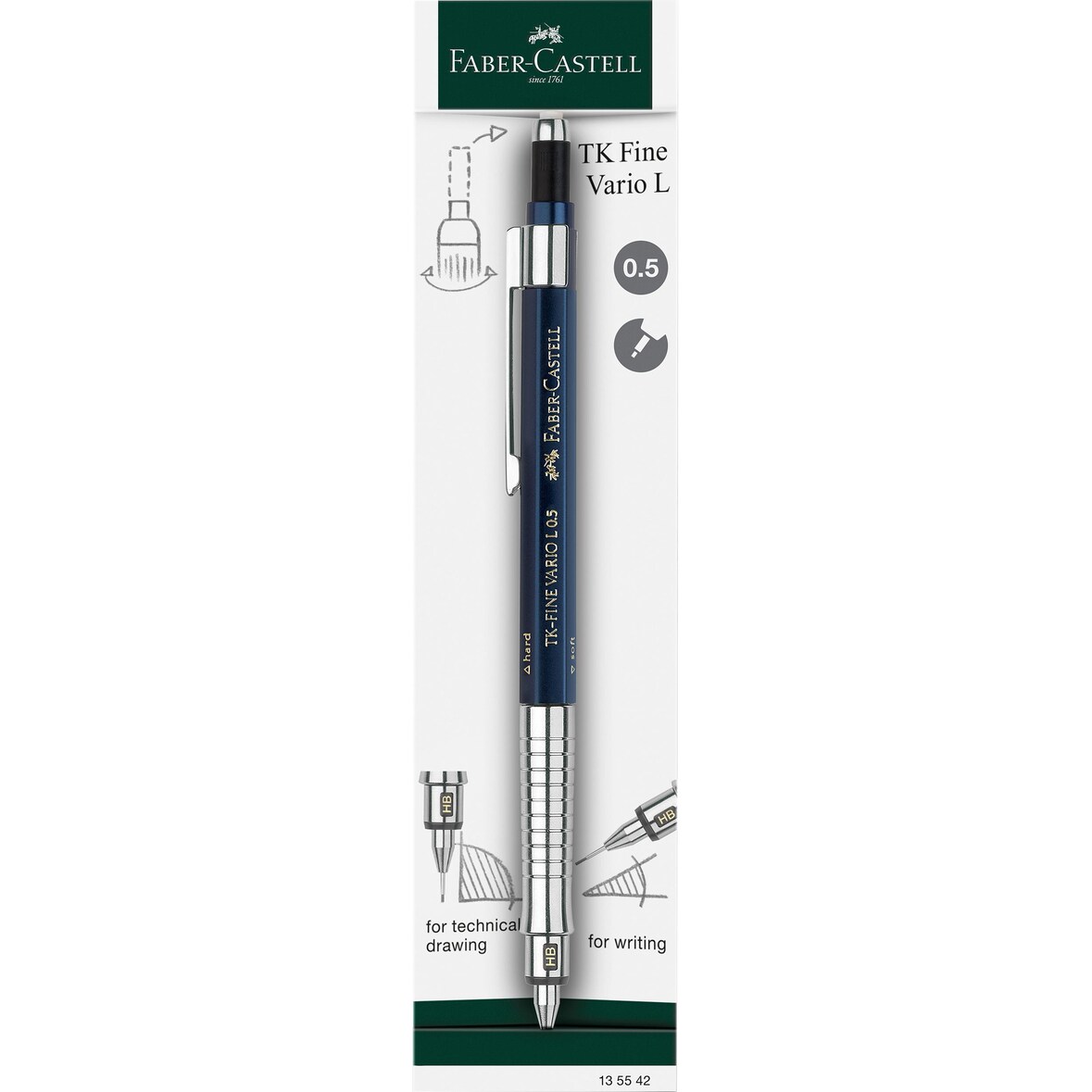 Faber Castell Druckbleistift TK-Fine Vario L 0,5 B ind Rad.