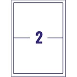 thumbnail of 40 étiquettes ultra-résistantes Laser blanches, format 199,6 x 143,5 mm (20 feuilles A4 / cdt)