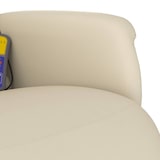 thumbnail of vidaXL Massagesessel mit Fußteil Creme Kunstleder