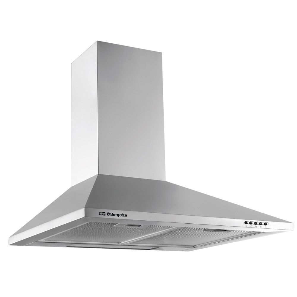 Orbegozo campana extractora DS 59160 IN, 60 cm, 3 velocidades, 2 filtros desmontables, 2 bombillas, chimenea ajustable, extracción 329,3 m3/h, 65 W