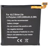 thumbnail of Akku passend für Alcatel Shine Lite, Li-Polymer, 3,85V, 2400mAh, 9,2Wh