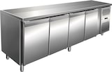 thumbnail of Gastro Edelstahl Kühltisch Kühltheke 4 Türen 312 L -2/+8°C Umluftkühlung