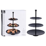 thumbnail of Etagere 3 Ebenen Ø25/20,5/16,5xH36,5cm Metall Schwarz