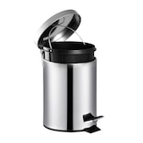 thumbnail of aro Tretmülleimer, Edelstahl, Ø 20.5 x 27.5 cm, silber