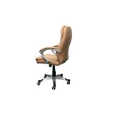 thumbnail of Bürostuhl Rom beige Chef Sessel Echtleder mit Rollen Chefbürostuhl