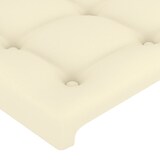 thumbnail of vidaXL Kopfteil mit Ohren Creme 147x16x118/128 cm Kunstleder