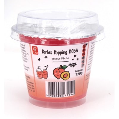 Billes Pêche Pour Bubble Tea 120g/Pot 4 pots