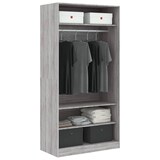 thumbnail of vidaXL Kleiderschrank Grau Sonoma 100x50x200 cm Holzwerkstoff