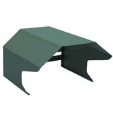 thumbnail of Mähroboter-Garage HWC-L43, Dach Unterstand für Rasenmäher, Metall 40x59x69cm ~ grün