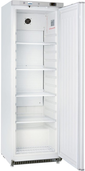 Nordcap COOL-LINE Umluft-Gewerbekühlschrank RC 400 GL, Umluftkühlung 4 und 1 Tragroste in Serie, bis zu 30 kg belastbar