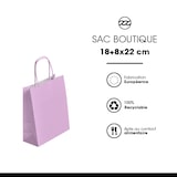 thumbnail of LICHT ROZE draagtas met gedraaide handvatten 18 + 8 x 22 cm per 300 - Gimex