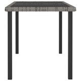 thumbnail of Helloshop26 - Conjunto de comedor de jardín exterior de 7 piezas en resina de mimbre gris 02_0014048