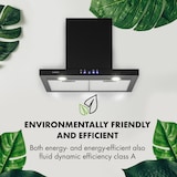 thumbnail of Limelight Dunstabzugshaube 60cm Wandhaube 600m³/h schwarz Schwarz