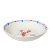 thumbnail of Schale 20,4x4,5cm Porzellan Hummer Motiv - Schale Müslischale Dekoschale Dessertschale Speiseschale Frühstücksschale Geschirr Weiß Rot Blau