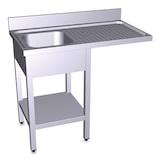 thumbnail of COMERCIAL ALFER - Fregadero para lavavasos y lavaplatos con cubeta a la izquierda