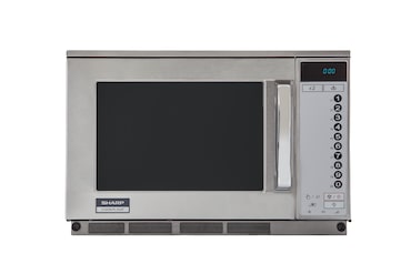 Sharp Four micro-onde professionnel (2100 W), inox, 20 L, 20 touches mémoires programmables, 3 séquences de cuissons enchainées R25AT