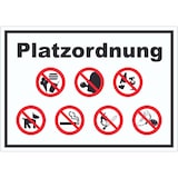 thumbnail of Aufkleber Platzordnung A1 (594x841mm)