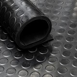 thumbnail of Rubber loper / rubbermat op rol van 10 m2 - Noppen 3 mm - Breedte 100 cm