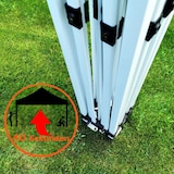 thumbnail of Faltzelt 3x3m - mit 3 Wänden - Rot