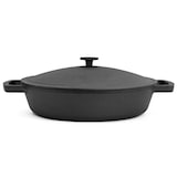thumbnail of Ø36cm Gusseisenpfanne mit Deckel aus Gusseisen Bräter Schmortopf aus Gusseisen zwei Griffe Servierpfanne