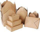 thumbnail of DeinPack Take Away Box I Bio Speisebox mit Faltdeckel 750 ml I Pappschachtel rechteckig 450 Stück