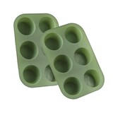 thumbnail of Muffinform für 6 Muffins Platinum Silikon mintgrün Backform Cupcake