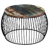 thumbnail of vidaXL Salontafel rond 68x37 cm massief gerecycled hout