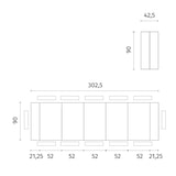 thumbnail of Pinocchio - Consolle allungabile (42,5/302,5 x 90 cm) in MDF laccato grigio