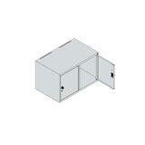 thumbnail of C+P Aufsatzschrank Classic PLUS, 2 Abteile, HxBxT 50x80x50cm, Zylinderschloss, Hellgrau/Anthrazit von PROREGAL