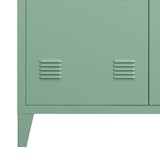 thumbnail of Helloshop26 - Büroschrank Spind Aufbewahrungseinheit für Büro Werkstatt Schlafzimmer Metallschrank mit 2 Türen 90 x 80 x 33 cm matt 03_0006342