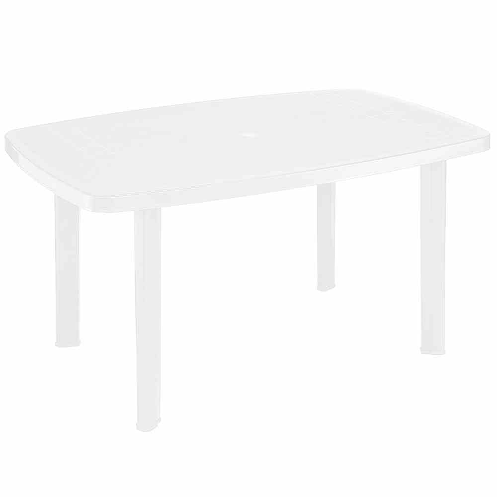 Mesa Resina Blanca 140x  90 cm.