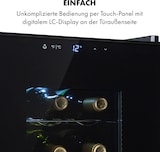 thumbnail of Klarstein Bellevin 18 Uno Weinkühlschrank 50 Liter 11-18 °C LED Touch SingleZone Schwarz