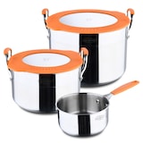 thumbnail of San Ignacio Compact - Batería de Cocina 16/20/24cm en Acero Inoxidable Apto para Inducción