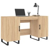 thumbnail of Bureau chêne sonoma 140x50x75 cm bois d'ingénierie Modèle Orion Office Prime