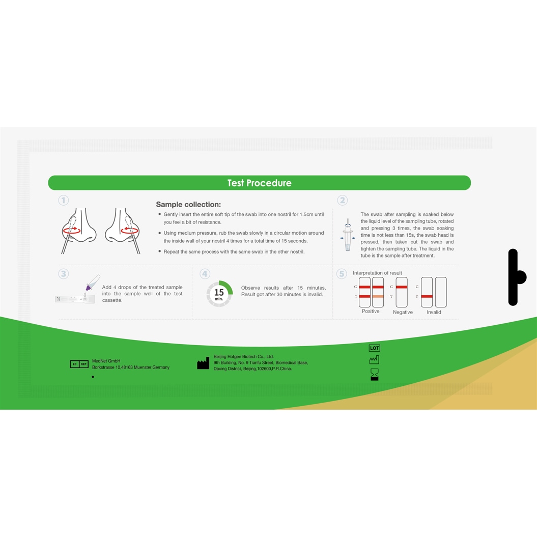 100er Hotgen Neuartiger Coronavirus 2019-nCoV Antigen Test