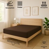 thumbnail of EXKLUSIV HEIMTEXTIL Frottee Spannbettlaken Rundumgummizug Marke 70 x 140 cm Schokobraun 80% Baumwolle 20% Polyester  Öko - Tex Zertifiziert Bed-Sheet