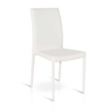 thumbnail of ALYSSIAsedia moderna in ecopelle con struttura in metallo colore Bianco