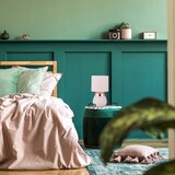 thumbnail of Relaxdays Nachttischlampe mit Touch, Tischlampe Wohn- & Schlafzimmer, Stoffschirm, E14, HxD: 32x18 cm, Touchlampe, rosa