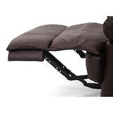 thumbnail of Fernsehsessel HWC-G15, Relaxsessel Liege Sessel, Leder + Kunstleder 101x87x100cm ~ braun