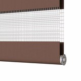 thumbnail of vidaXL Doppelrollo Braun 45x200 cm Stoffbreite 40,9 cm Polyester