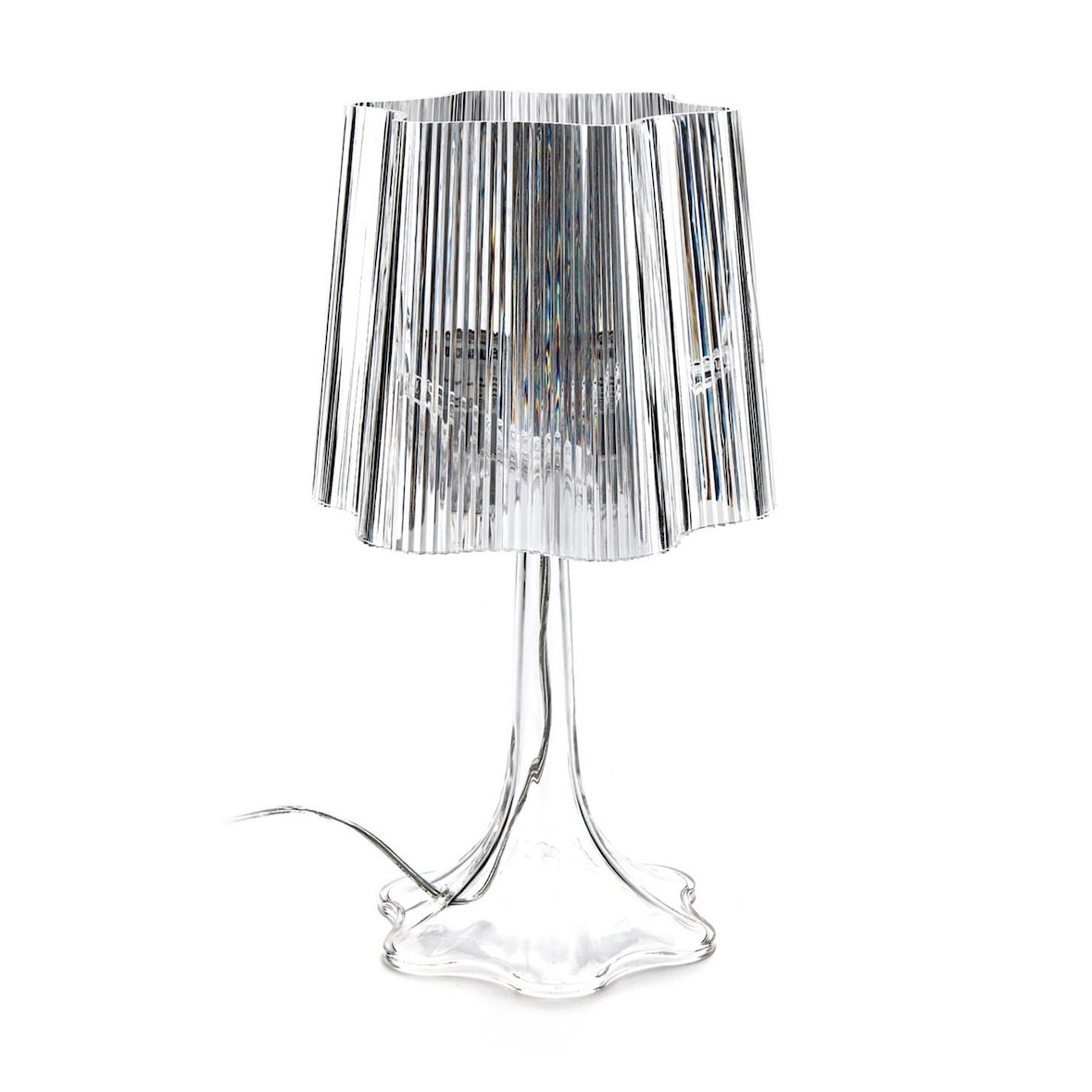 Oreste Luchetta lampada da tavolo VENTURA in acrilico Trasparente L.24 x P.24 x H.43 cm