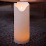 thumbnail of XXL Kerze Kunststoff flackernd H:40cm für Balkon Terrasse Garten weiß