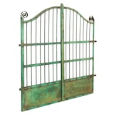 thumbnail of Biscottini Eingangstore 115x6x115 cm - Gartentor für den Außenbereich - Gartenzaun - Grünes Schmiedeeisentor