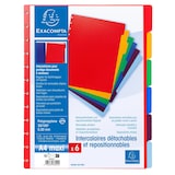 thumbnail of Exacompta 86002E 10x Register für herausnehmbare Prospekthüllen aus PP 300µ, 6-teilig, DIN A4 Maxi - Farben sortiert