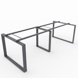 thumbnail of Oficit. Mesa de reuniones. Estructura metálica Marco Cerrado gris grafito con tablero haya. Fabricado en España. Medidas: 240x100cm (largo x ancho)