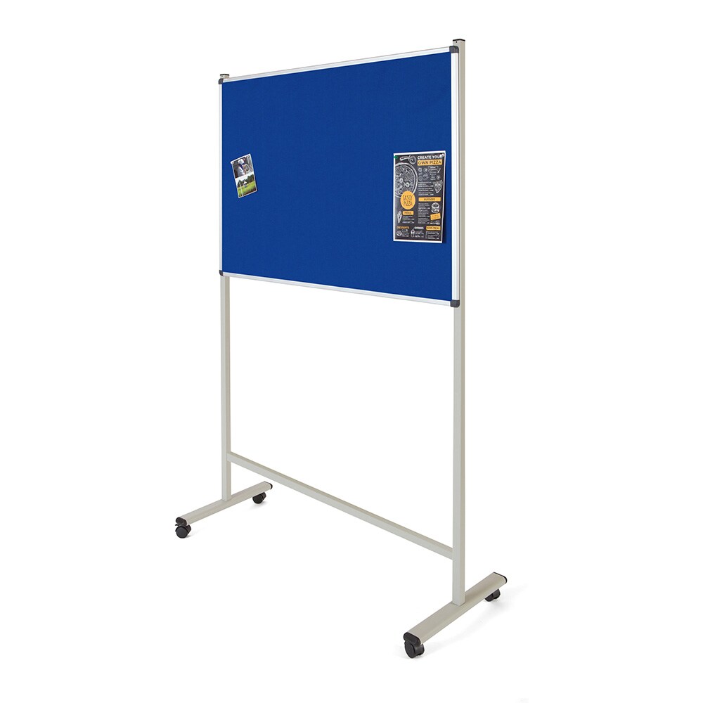 Rocada quadro tecido azul com aro de alumínio 90x120cm (1200x900mm) com suporte móvel