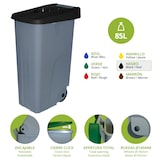 thumbnail of Offener Abfallbehälter Recyclo 85 Liter. Farbe Schwarz.