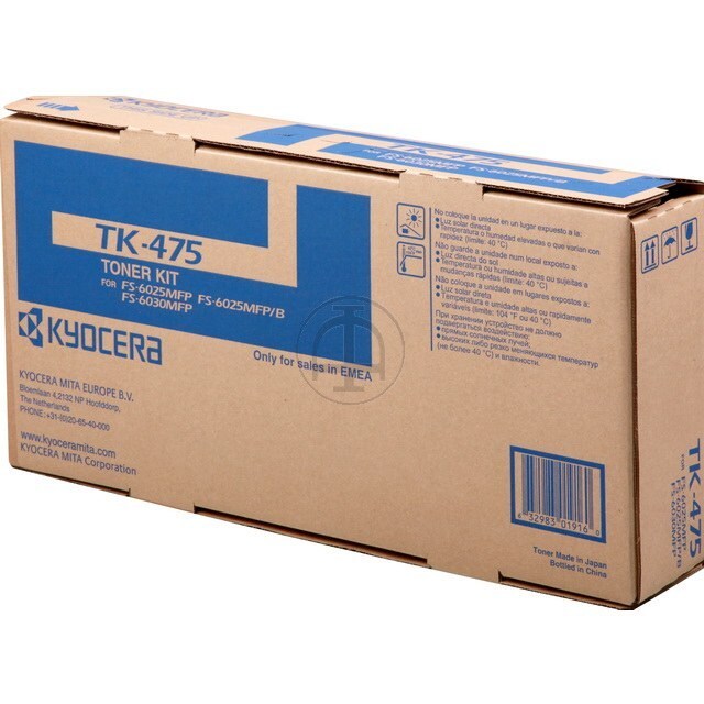 Kyocera TK475 Noir Cartouche de Toner ORIGINALE - 1T02K30NL0
