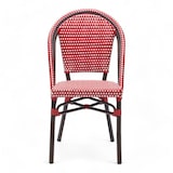 thumbnail of Chaise de terrasse PARIS - Tressage rouge et blanc